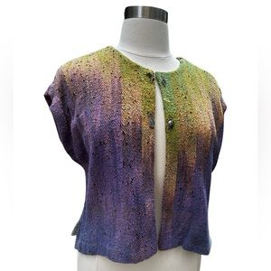 Candiss Cole Cap Sleeved Cardigan Medium